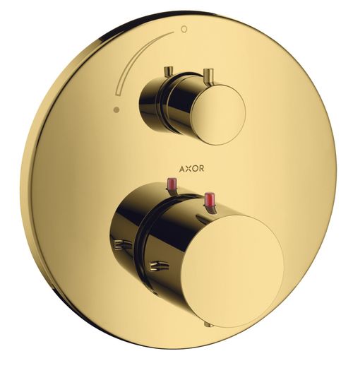 AXOR-HG-AXOR-Starck-Thermostat-Unterputz-mit-Absperrventil-Polished-Gold-Optic-10700990 gallery number 1